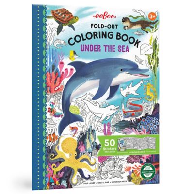 eeBoo Fold-Out Coloring Book: Under the Sea