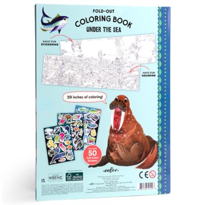 Image showing 1 th eeBoo Fold-Out Coloring Book: Under the Sea