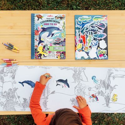Image showing 4 th eeBoo Fold-Out Coloring Book: Under the Sea