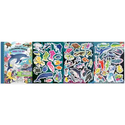 Image showing 6 th eeBoo Fold-Out Coloring Book: Under the Sea