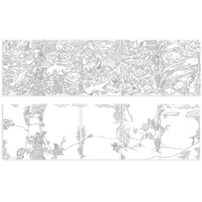 Image showing 7 th eeBoo Fold-Out Coloring Book: Under the Sea