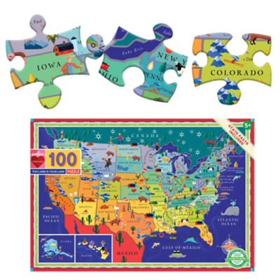 Image showing 2 th eeBoo This Land is Your Land 2nd Edition 100 pc. Puzzle