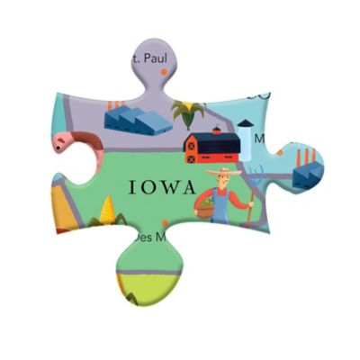 Image showing 3 th eeBoo This Land is Your Land 2nd Edition 100 pc. Puzzle