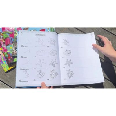 Image showing 5 th eeBoo Under the Sea Themed Learn to Draw Book