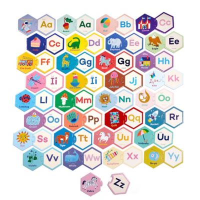 Image showing  Hexagon Puzzle Pairs, Alphabet