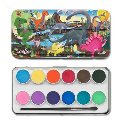 Image showing  Watercolors Paint Set: Dinosaur
