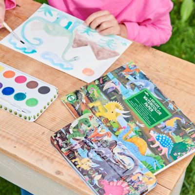 Image showing  Watercolors Paint Set: Dinosaur