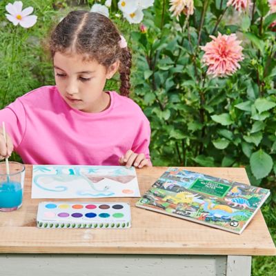 Image showing  Watercolors Paint Set: Dinosaur