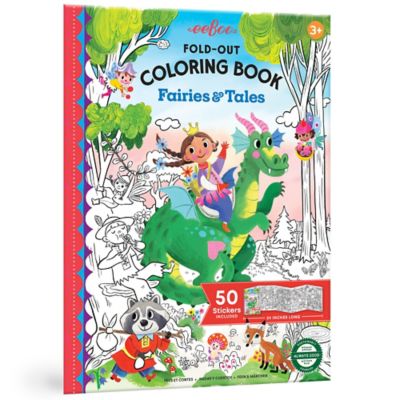 eeBoo Fold-Out Coloring Book: Fairies & Tales