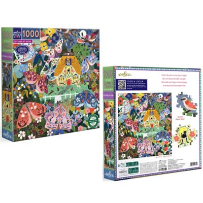 Image showing 6 th eeBoo Piece & Love: Cottage At Dusk - 1000 pc. Puzzle