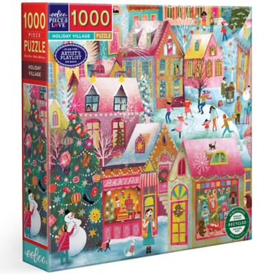 eeBoo pc. & Love, Holiday Village, 1000 pc. Puzzle
