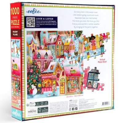 Image showing 1 th eeBoo pc. & Love, Holiday Village, 1000 pc. Puzzle