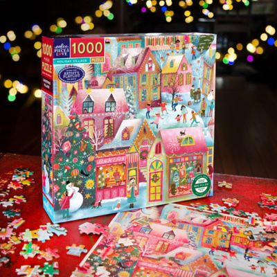 Image showing 3 th eeBoo pc. & Love, Holiday Village, 1000 pc. Puzzle