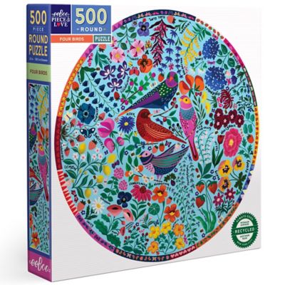 eeBoo pc. & Love: Four Birds - 500 pc. Puzzle