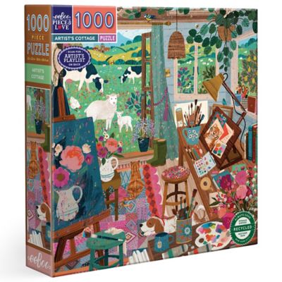 eeBoo pc. & Love: Artist's Cottage, 1000 pc. Puzzle