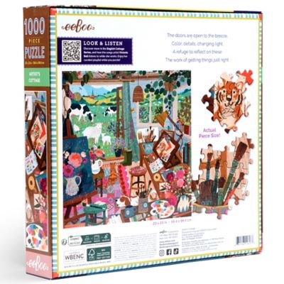 Image showing 1 th eeBoo pc. & Love: Artist's Cottage, 1000 pc. Puzzle