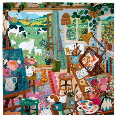 Image showing 2 th eeBoo pc. & Love: Artist's Cottage, 1000 pc. Puzzle
