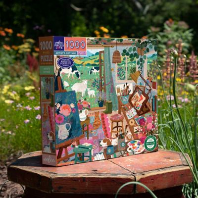 Image showing 3 th eeBoo pc. & Love: Artist's Cottage, 1000 pc. Puzzle