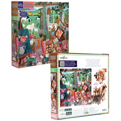 Image showing 5 th eeBoo pc. & Love: Artist's Cottage, 1000 pc. Puzzle