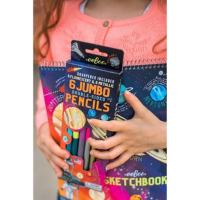 Image showing  Solar System 6 Jumbo Double Pencils