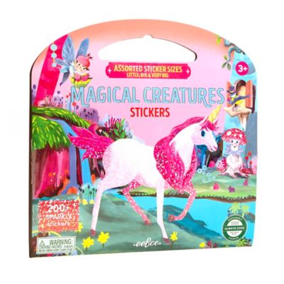 eeBoo Shiny Sticker Book, Magical Creatures