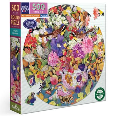 eeBoo Piece & Love, Autumn Bouquet, 500 pc. Puzzle
