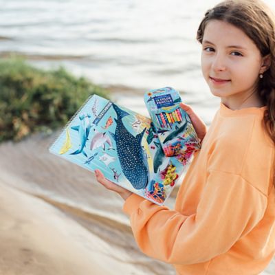 Image showing  Double-Sided Colored Pencils, Shark, 12 pc.