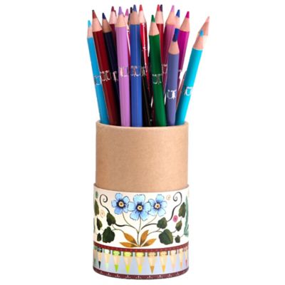 Image showing  pc. & Love: Double-Sided Colored Pencils - Flora's - 25 pc. Set