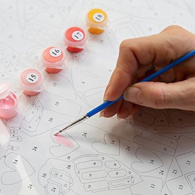 Image showing  Paint by Numbers - Two Proteas