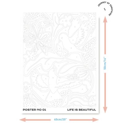 Image showing 7 th Hinkler Paint By Numbers - Life Is Beautiful