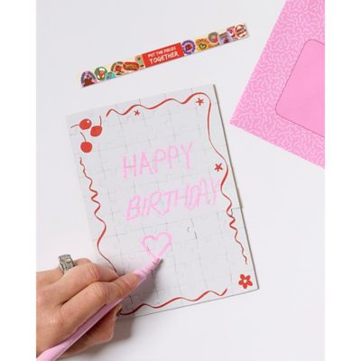Image showing  Jigsaw Greeting Card Puzzle - Sweet Birthday