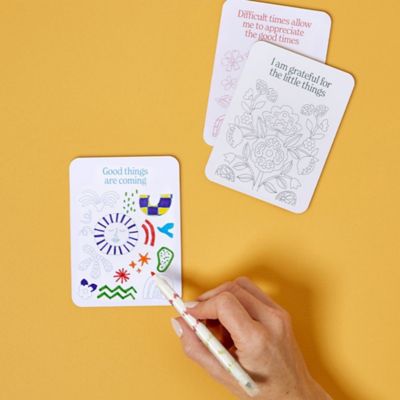 Image showing  Color Your Own Affirmation Cards