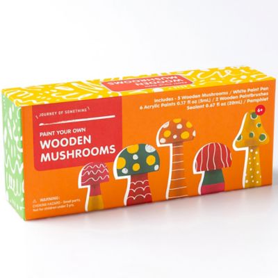 Hinkler Paint Your Own Wooden Mushrooms
