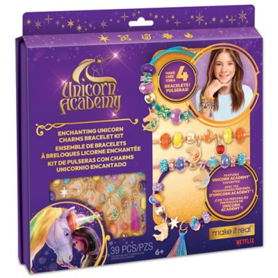Make It Real Unicorn Academy: Enchanting Unicorn Charms Bracelet Kit