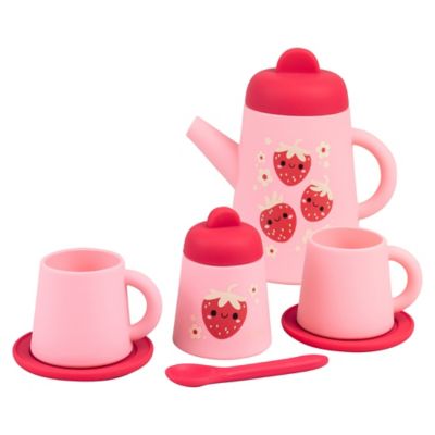 Tiger Tribe Silicone Tea Set, Strawberry Patch