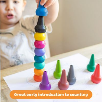 Image showing  Stackable Crayons: Retro Rainbow