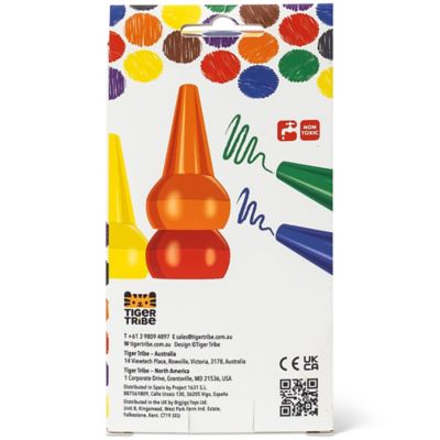 Image showing 7 th Tiger Tribe Stackable Crayons: Retro Rainbow