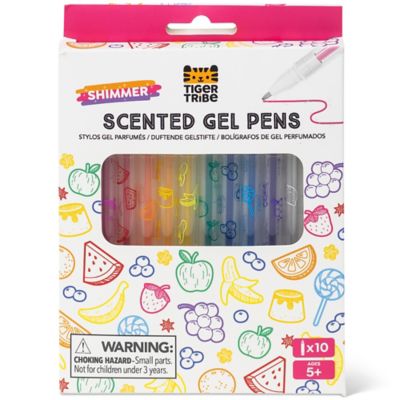 Tiger Tribe Scented Gel Pens: Shimmer, 10 pk.