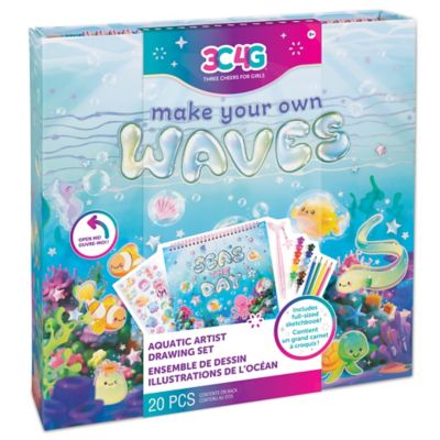 Make It Real 3C4G: Seas The Day! Aquatic Artist Drawing Set