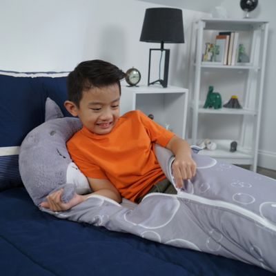 Image showing 5 th Idea Tank Happy Nappers: Pillow & Sleepy Sack: Med - Grey Shark