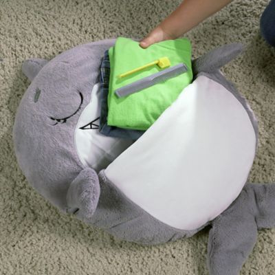 Image showing 6 th Idea Tank Happy Nappers: Pillow & Sleepy Sack: Med - Grey Shark