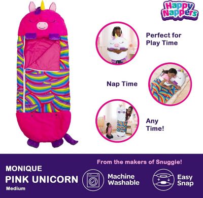 Image showing  Happy Nappers: Med - Pink Unicorn