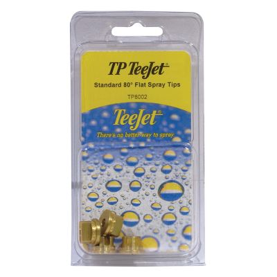 TeeJet TP8002 Flat Fan Tip 4 Pack Brass