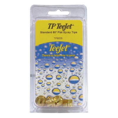 TeeJet TP8005 Flat Fan Tip 4 Pack Brass