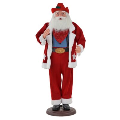 Red Shed 70.4 in. Animated Dancing Santa
