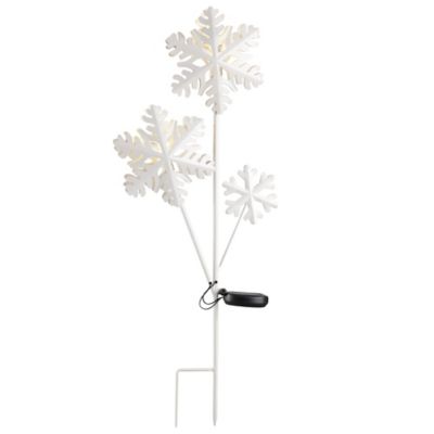 Red Shed 32.5 in. Snowflake Solar Stake