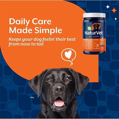 Image showing  Adult Dog Daily Care All-In-One Supplement with 10-in-1 Support, Hickory Smoked Bacon Flavor, 60 Soft Chews