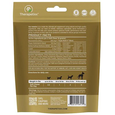 Image showing  Super Multivitamin CoQ10 & Probiotic Soft Chews for Dogs, 60 ct.