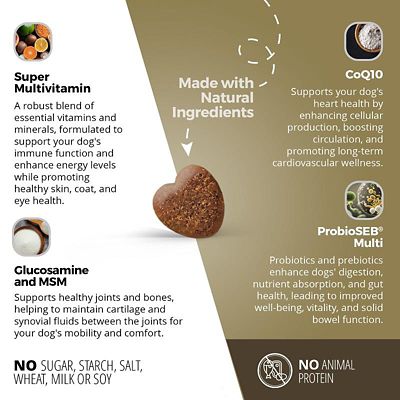 Image showing  Super Multivitamin CoQ10 & Probiotic Soft Chews for Dogs, 60 ct.