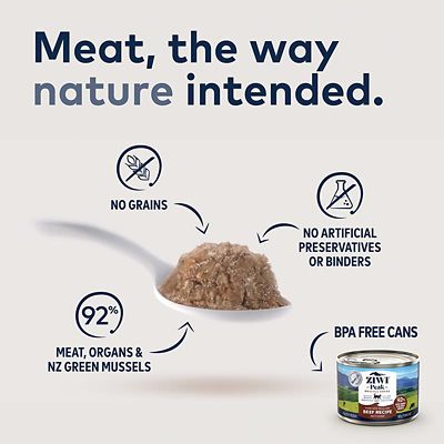 Image showing  Peak All Life Stages Beef Recipe Canned Wet Cat Food, 6.5 oz., Pack of 12 Cans